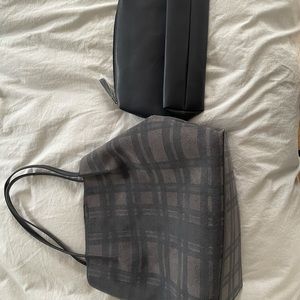Moda Luxe Plaid Tote Bag